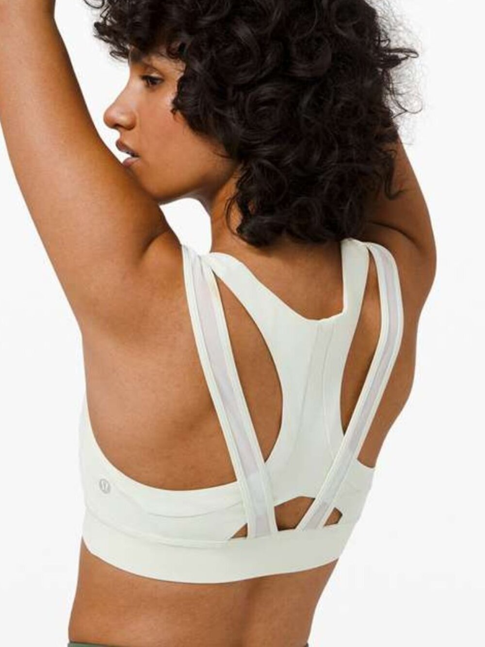 Lululemon Geared to Train Bra Medium Support, A/B Cup Springtime Green Size 6